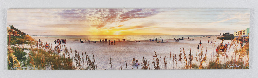 Anna Maria Island, Fl printed on natural pine wood.